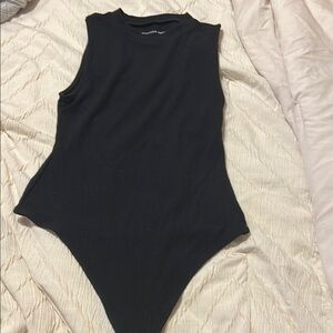 Black Sleeveless Bodysuit